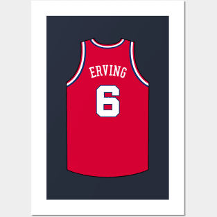 Julius Erving Philadelphia Jersey Qiangy Posters and Art